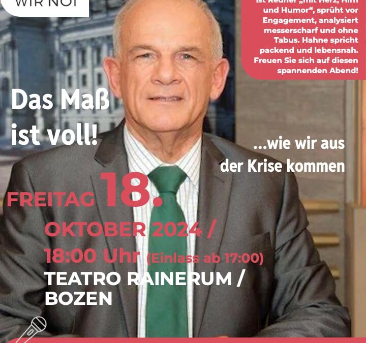 Peter Hahne in Südtirol