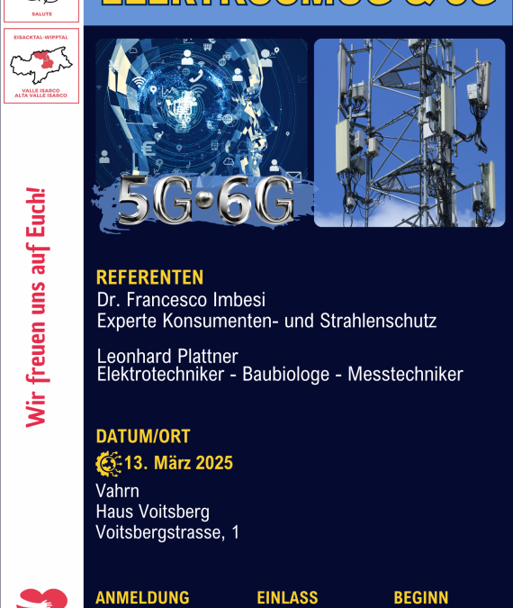WIR-NOI Vortrag: ELEKTROMAGNETISCHE FELDER, 5G und unsere GESUNDHEIT