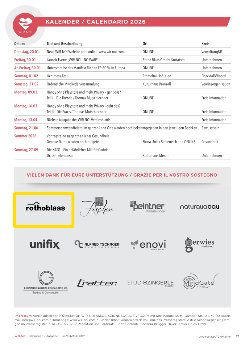 Logo auf letzter Seite