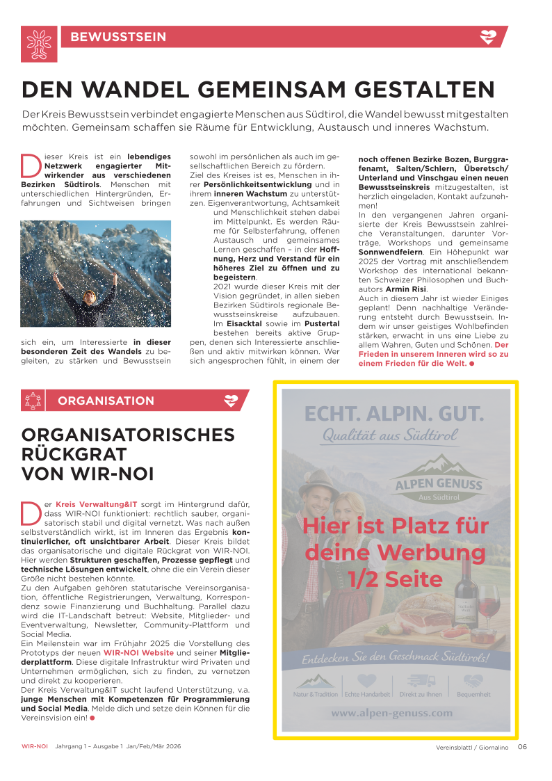 Viertel Seite Werbung